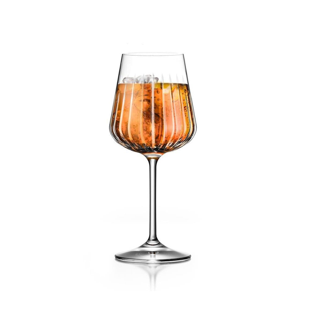 Комплект 6 кристални чаши за аперол сприц RCR Italy Spritz Timeless, 490 мл, LUXION®