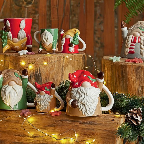 Чаша Mug Гномче Up&Down NATALE, Tognana, 300 мл, керамика